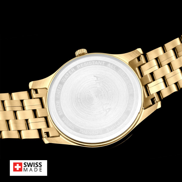 часовник Appella L12004.1167Q swiss made кварц ETA F06 classicwatches.bg