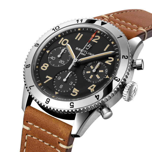 Breitling Classic AVI P-51 Mustang A233803A1B1X1 с кожена каишка – classicwatches.bg