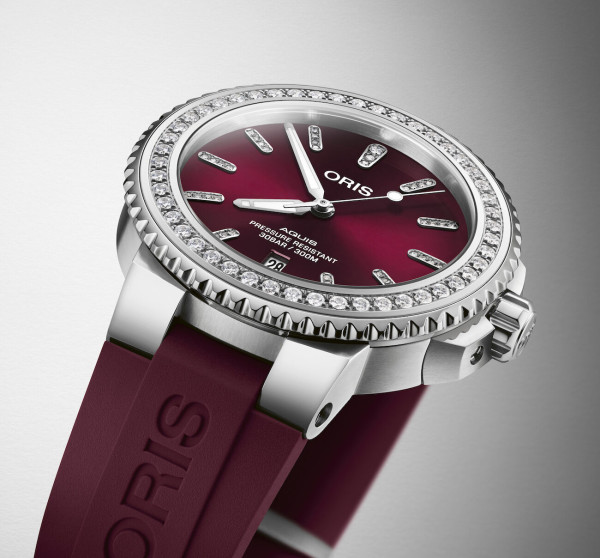 ORIS AQUIS DIVING DATE DIAMONDS AUTOMATIC 41.5MM LADIES WATCH 733 7766 4998-07 4 22 68FC