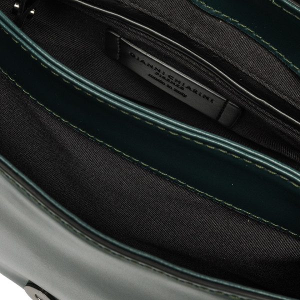 ДАМСКА ЧАНТА ЕСТЕСТВЕНА КОЖА- РЪЧНА ИЗРАБОТКА GIANNI CHARINI 6766/DEEP GREEN