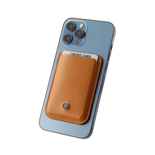 Cross калъф за карти и документи кафяв, за MagSafe, с Rfid защита