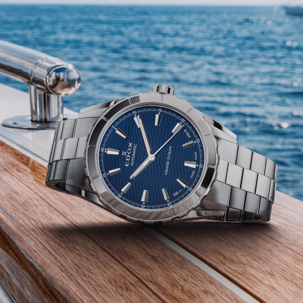часовник edox grand ocean automatic стоманена верижка classicwatches.bg