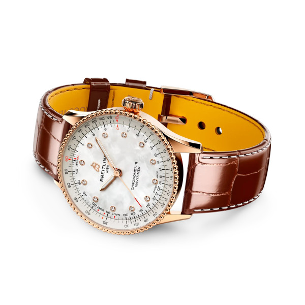 Луксозен дамски часовник Breitling R17327211A1P1 с каишка от алигатор  classicwatches.bg