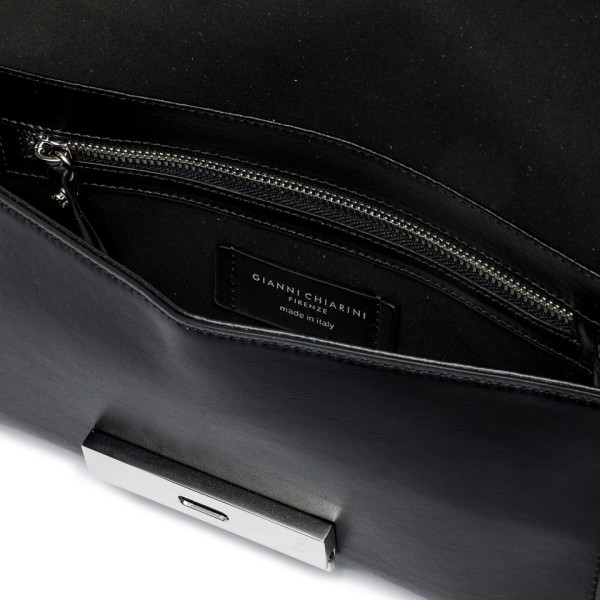 ДАМСКА ЧАНТА , ЕСТЕСТВЕНА КОЖА- РЪЧНА ИЗРАБОТКА GIANNI CHARINI 10196/BLACK