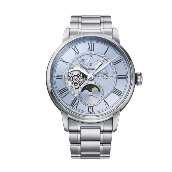 Orient Star RE-BT0007L часовник с индикатор за резерв и полускелетен циферблат ClassicWatches.bg