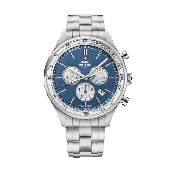 Swiss Military By Chrono SM34081.03 мъжки хронограф със син циферблат – classicwatches.bg