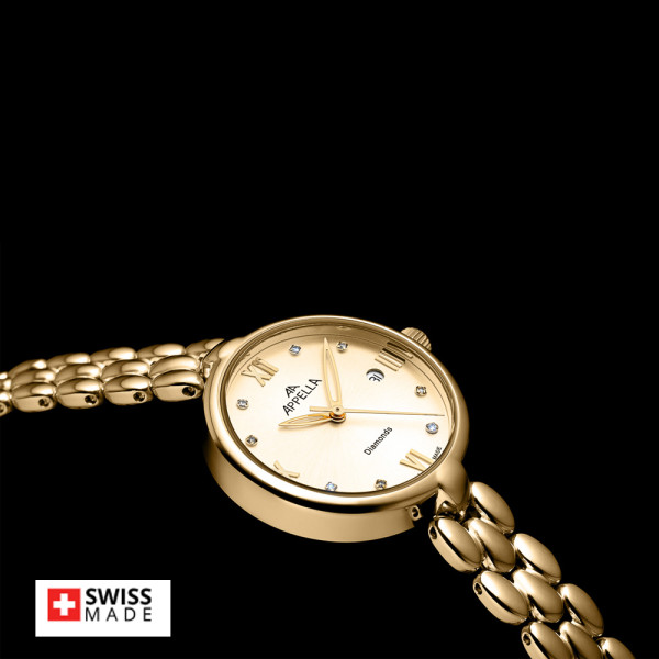 Appella L50007.1181DQ дамски часовник с диаманти ClassicWatches.bg
