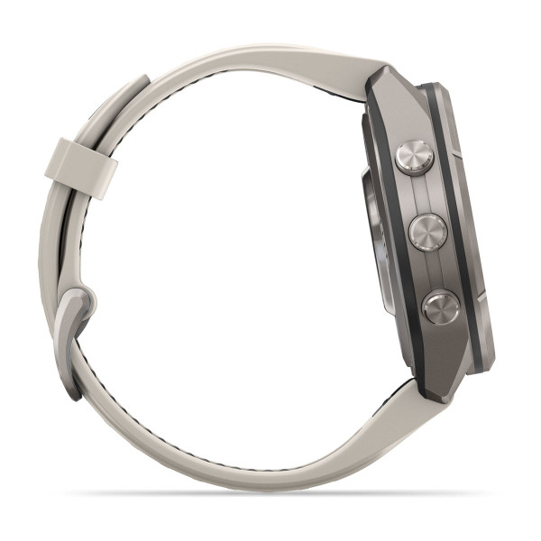 Garmin Fenix 9 Pro Titanium с Fog Grey/Dark Sandstone силиконова каишка 010-04335-86