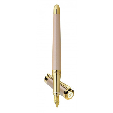 ПИСАЛКА S.T. DUPONT LIBERTE PEARLY NATURAL LACQUER&YELLOW GOLD 460007