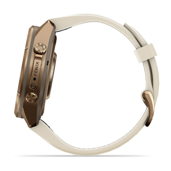 Garmin Fenix 9 Pro Autumn Gold Titanium с Cream/French Gray силиконова каишка 010-04335-26