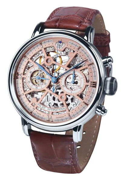 POLJOT INTERNATIONAL CHRONOGRAPH NICOLAI II SKELETON 43MM LIMITED EDITION 100PCS  2901.194S013