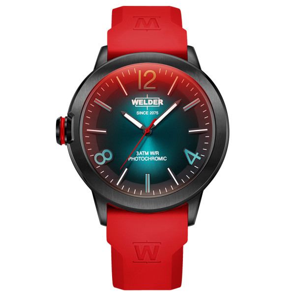 часовник welder edge wmd2009 черен корпус червена силиконова каишка classicwatches.bg