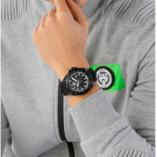 Philipp Plein PSFDA0324 часовник с черна силиконова каишка – ClassicWatches.bg