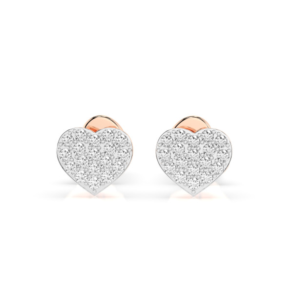 златни обеци cara diamanti 102 10097 с диаманти 18к злато gold diamond earrings classicwatches.bg