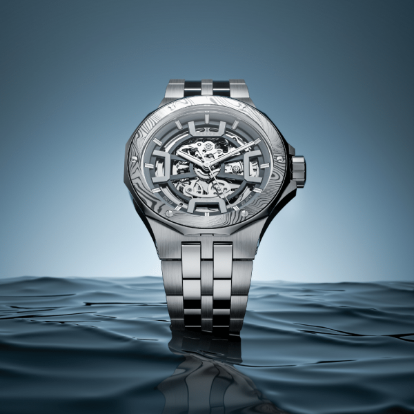 Edox Delfin The Original Mecano Automatic Damascus Steel Limited Edition 85310-3DM-NGIN