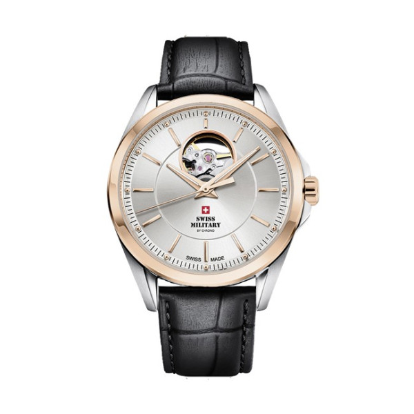 SWISS MILITARY by CHRONO SMA34085.29SET мъжки автоматичен open heart часовник – classicwatches.bg