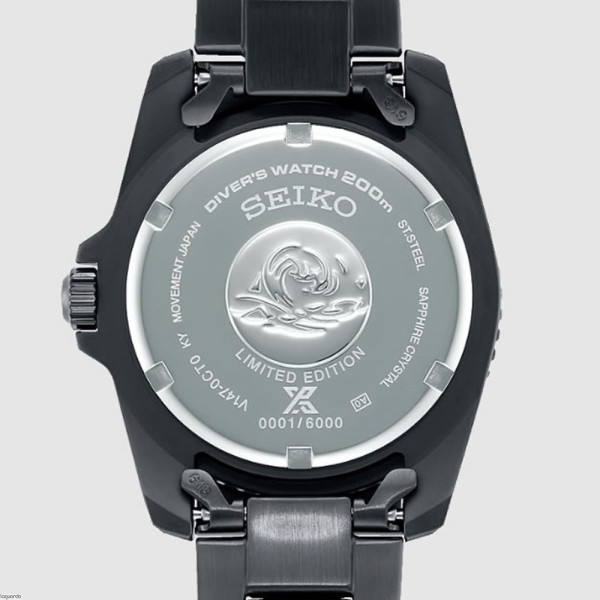 SEIKO PROSPEX BLACK SERIES LIMITED EDITION SOLAR 38.5MM MEN'S WATCH SNE587P1