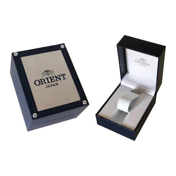 Часовник Orient RA-AC0F05B – класически автоматичен модел с черен циферблат и дата – оригинален от ClassicWatches.bg