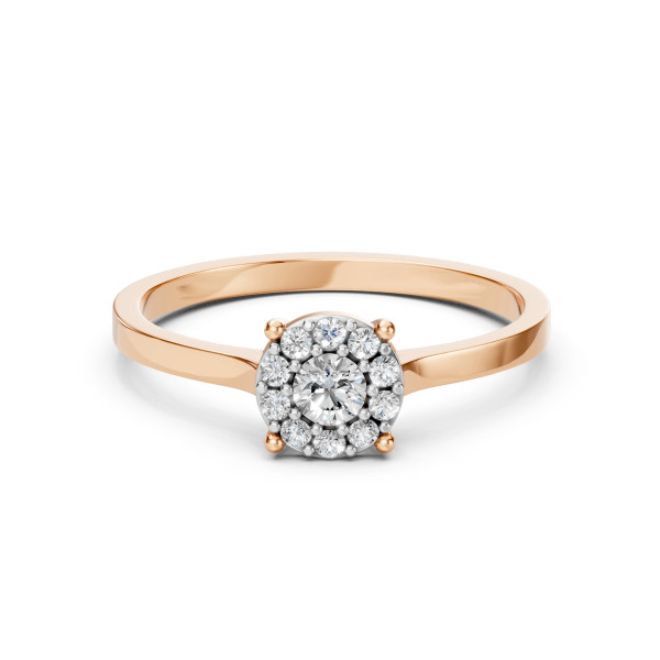 Cara пръстен с диаманти 0.15+0.15 ct – ЗЛАТНО БИЖУ 14К K101-10017/1R(3.4)/14K