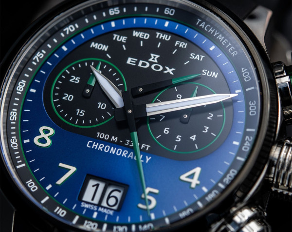 EDOX CHRONORALLY 45MM MEN'S WATCH 38003 TINV BUNV