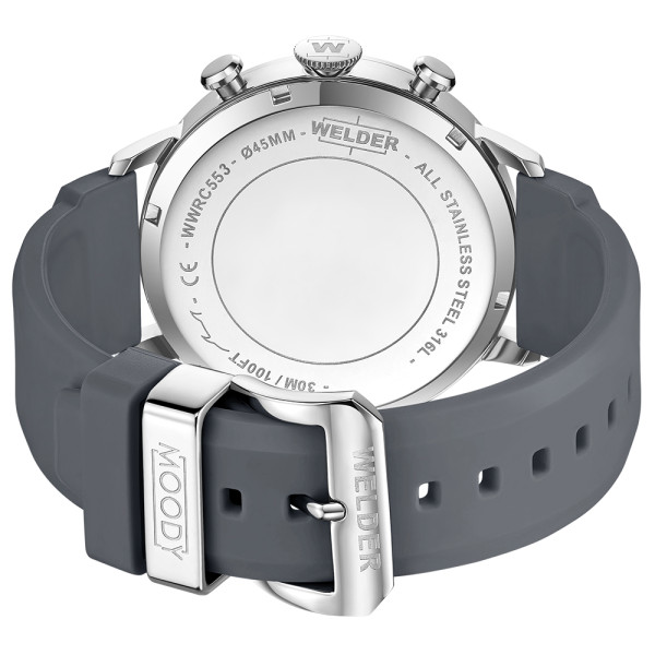 welder moody wwrc553 silicone strap grey modern watch classicwatches.bg