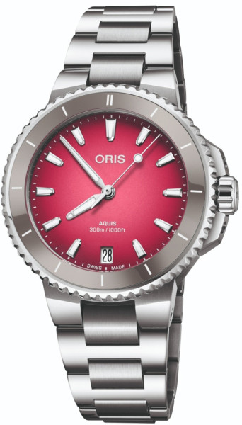 Oris Aquis Date Taste of Summer 733 7792 4158-07 8 19 05P с градиентен циферблат