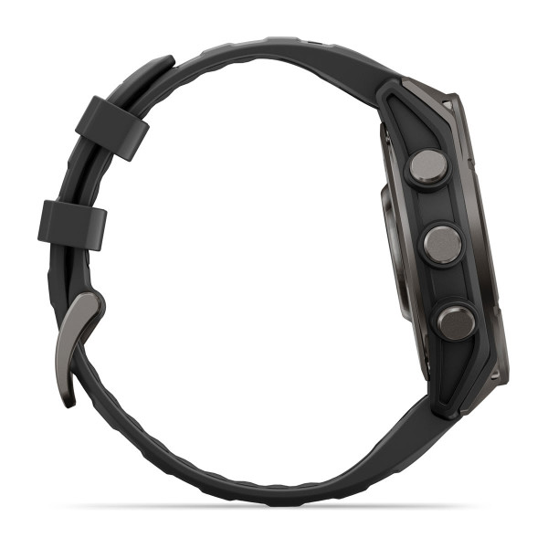 Garmin Fenix 9 Carbon Grey DLC Titanium с Black силиконова каишка 010-04762-11