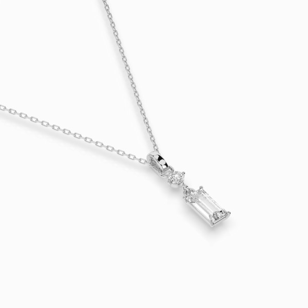 Cara колие с диаманти 0,04+0,30 ct GIA сертификат K104-10071/2W (0,30)
