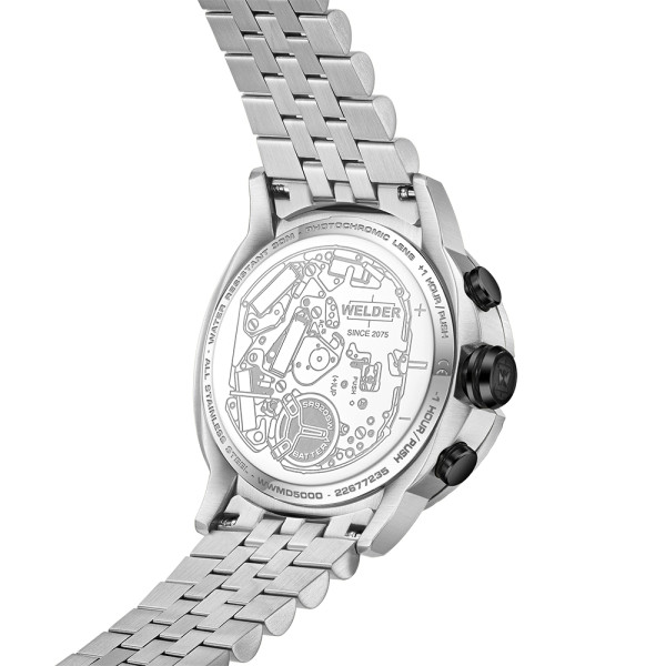 часовник welder с лява коронка и функция двойно време classicwatches.bg