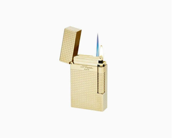 ЗАПАЛКА S.T.DUPONT LE GRAND CLING YELLOW GOLD DIAMOND HEAD C23009