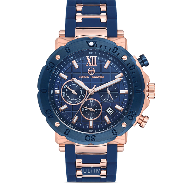 SERGIO TACCHINI HERITECH DUAL TIME 45MM MEN`S WATCH  ST.18.102.02