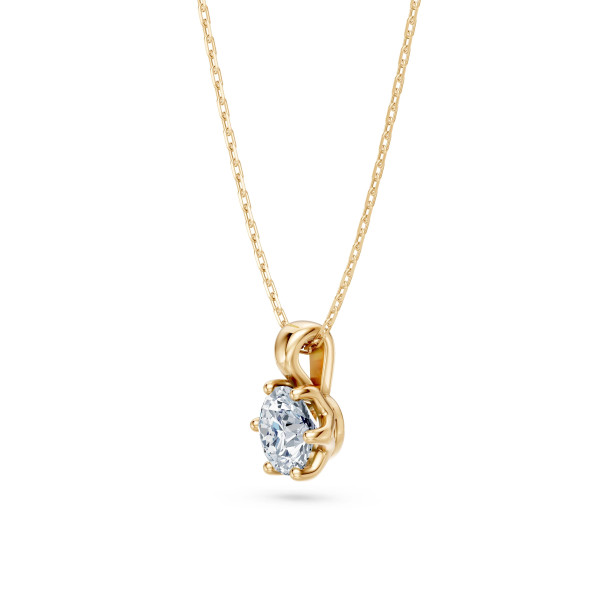 Cara колие с диамант 0.50 ct GIA сертификат – ЗЛАТНО БИЖУ 14К K104-10004Y(5.1)/14K