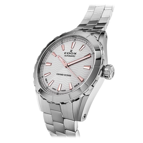 часовник edox grand ocean automatic стоманена верижка classicwatches.bg