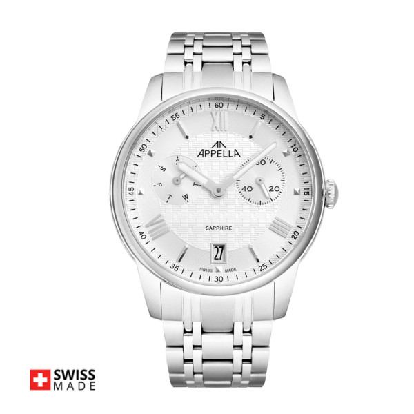 часовник Appella L70008.5163QF мъжки модел със стоманена верижка classicwatches.bg