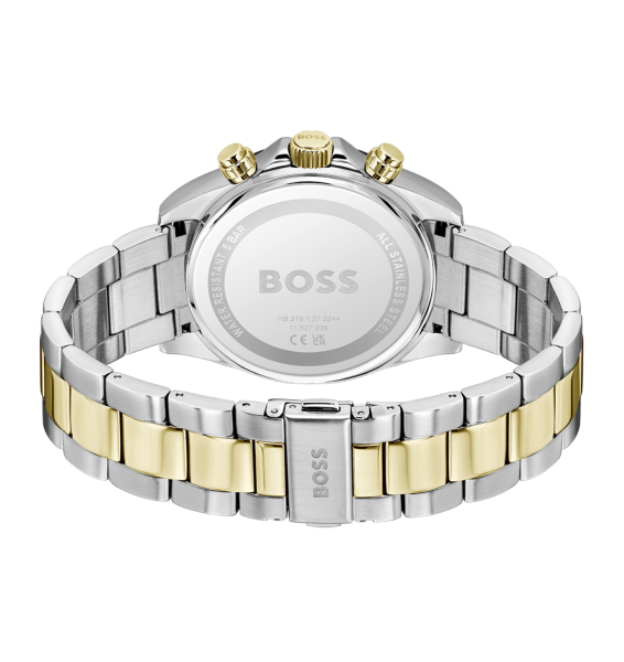 HUGO BOSS 1514269 мъжки спортно-елегантен хронограф с жълто PVD – classicwatches.bg