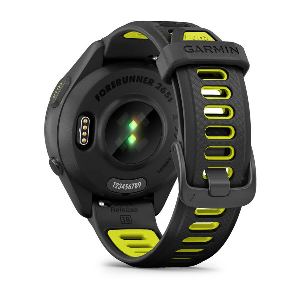 Garmin Forerunner 265S Black безел и корпус с Black/Amp Yellow силиконова каишка 010-02810-13