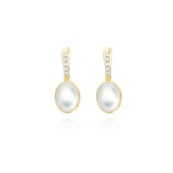 Nanis Boules Small обеци диаманти, седеф, планински кристал OS15-609