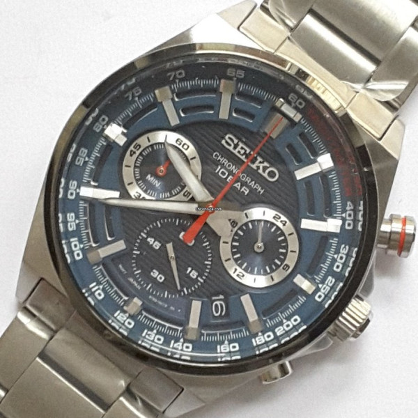 SEIKO SPORT CHRONO RACING 41MM MEN'S WATCH SSB407P1