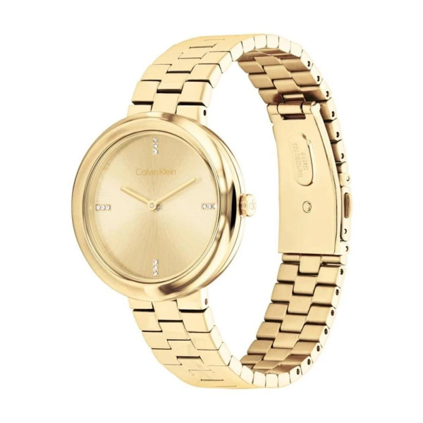 Calvin Klein 25100094 дамски часовник златен циферблат ClassicWatches.bg

