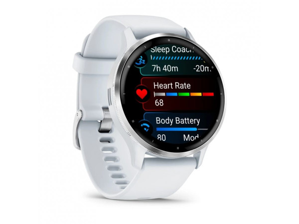 Часовник Garmin Venu 3 Silver Bezel Whitestone 45mm 010-02784-00 с GPS – classicwatches.bg