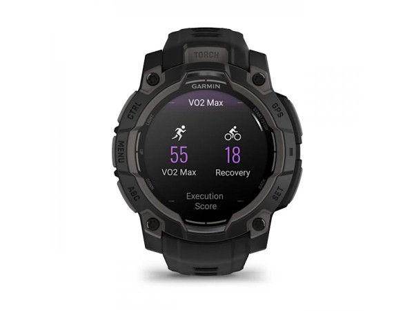 GARMIN INSTINCT 3 AMOLED 45ММ BLACK С BLACK КАИШКА 010-02936-00