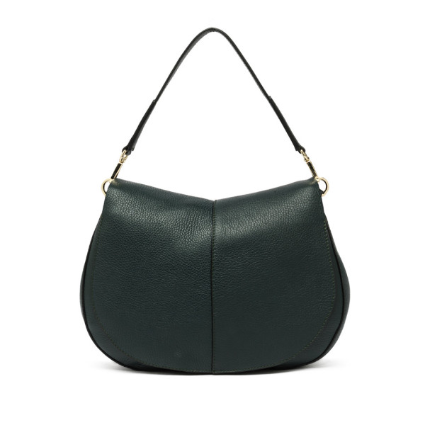ДАМСКА ЧАНТА ЕСТЕСТВЕНА КОЖА- РЪЧНА ИЗРАБОТКА GIANNI CHARINI 6037/DEEP GREEN