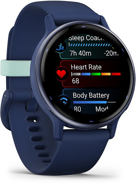 garmin vivoactive 5 metallic navy amoled дисплей classicwatches.bg