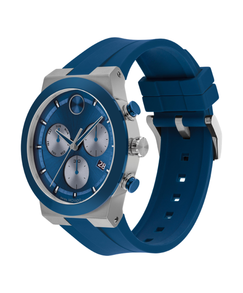 Часовник Movado 3601197 – тъмносин циферблат със синя точка – classicwatches.bg