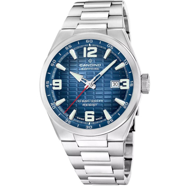 Candino C4797/3 мъжки швейцарски часовник със син циферблат classicwatches.bg