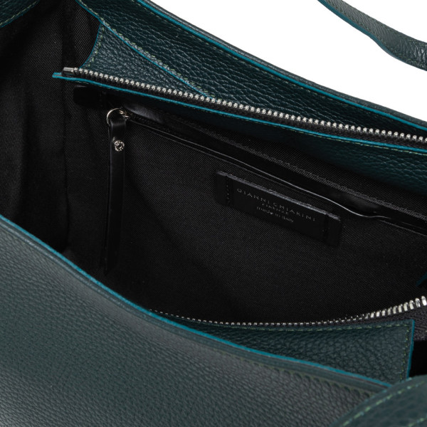 ДАМСКА ЧАНТА , ЕСТЕСТВЕНА КОЖА-РЪЧНА ИЗРАБОТКА GIANNI CHIARINI 10420/DEEP GREEN