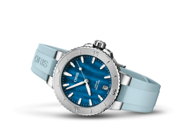 ORIS AQUIS DATE 36.5MM LADIES WATCH 733 7770 4155-07 4 18 65FC