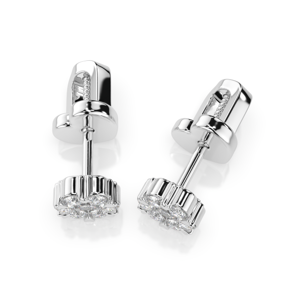 златни обеци cara diamanti k102 10048r с диаманти 18к розово злато gold diamond earrings classicwatches.bg