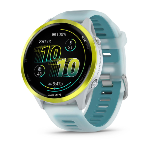 Garmin Forerunner 570 Amp Yellow Aluminium с Translucent Whitestone/Turquoise каишка 010-02971-01
