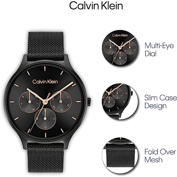 CALVIN KLEIN TIMELESS MULTIFUNCTION 38MM LADIES WATCH 25200105